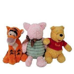 Disney land winnie the pooh plushy baby soft long fur tiger, piglet, pooh